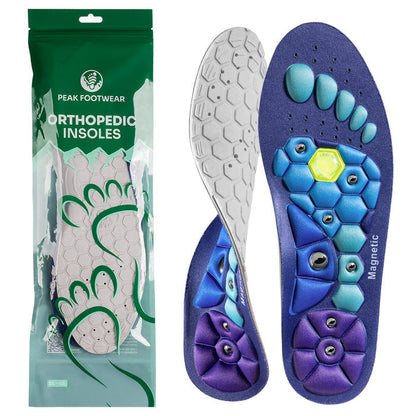 Performance Orthopedic Insoles - Magnetic Acupressure Points with Multi-Layer Cushioning